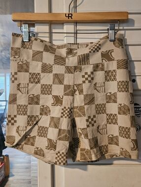 KEALOPIKO BIKE SHORTS - SIZE XL - IPU PRINT - BEIGE COLOR